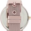 Nine West Women's NW/2280PKPK Pink Mesh Bracelet Watch-2