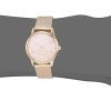Nine West Women's Floral Dial Mesh Bracelet Watch-4