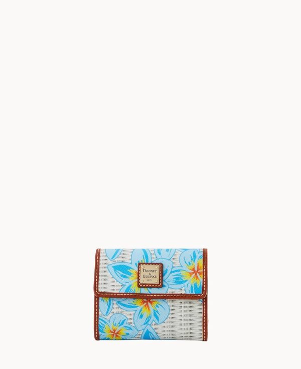 Dooney & Bourke Plumeria Floral Zip Crossbody and Wallet Bundle plumeria floral zip