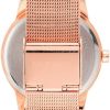 Nine West Women's Floral Dial Mesh Bracelet Watch-3