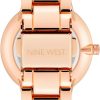 Nine West Women's Crystal Accented Bracelet Watch-3