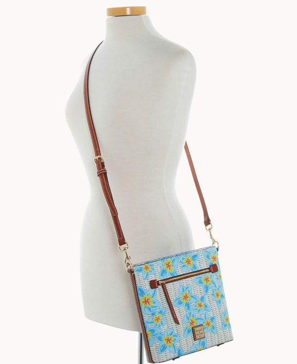 Dooney & Bourke Plumeria Floral Zip Crossbody and Wallet Bundle floral pattern