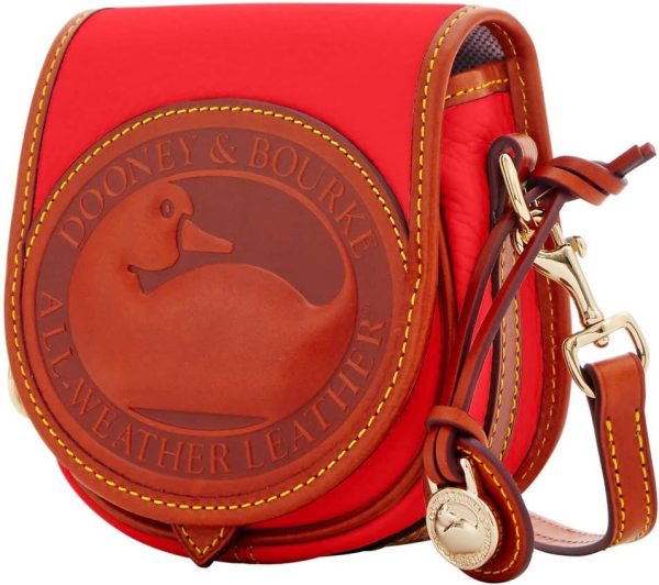 Dooney & Bourke Handbag, All Weather Leather 2 Duck Bag Crossbody - Red amplify