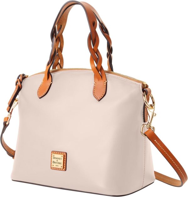 Dooney & Bourke Handbag, Wexford Leather Small Heidi Satchel - Oyster handbag clinic