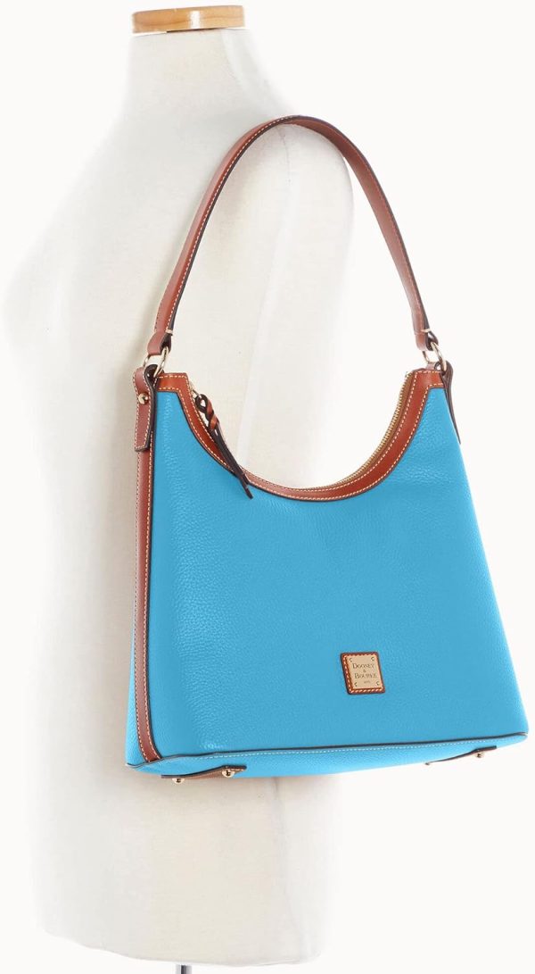 Dooney & Bourke Handbag, Pebble Grain Hobo Shoulder Bag - Sky Blue amp bourke handbag