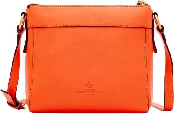 Dooney & Bourke Handbag, Florentine Allison Crossbody - Salmon florentine walnut