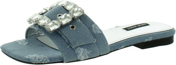 Nine West Women's Matter Flat Sandal ninebot scooter