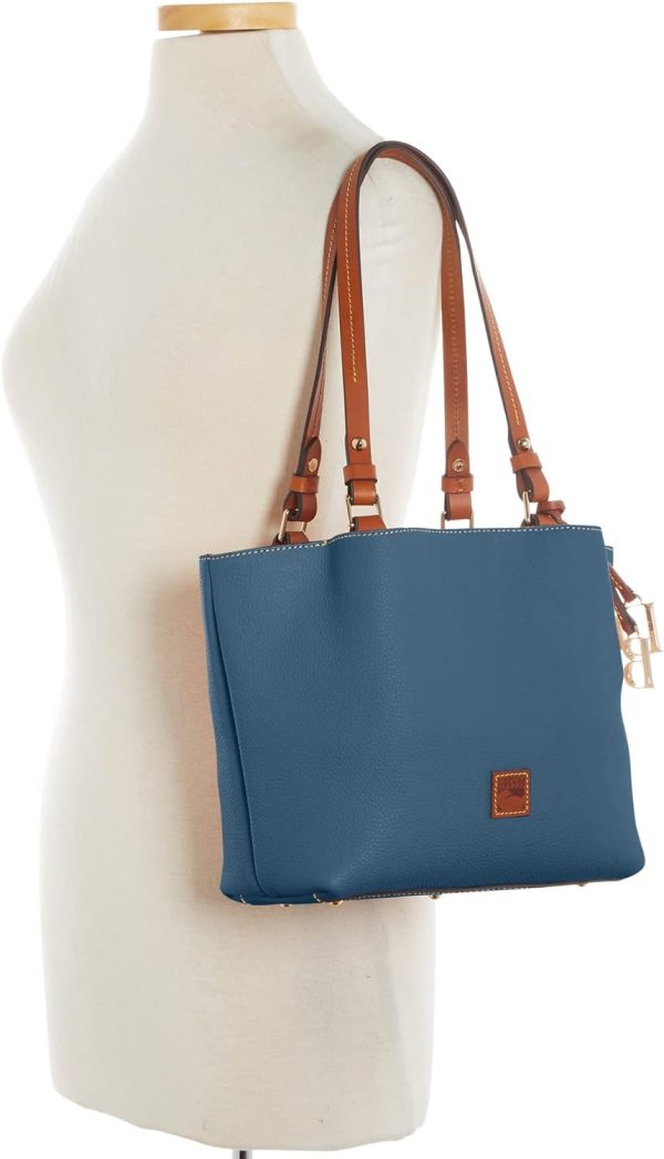 Dooney & Bourke Handbag, Pebble Grain Small Flynn Shoulder Bag - Jeans pebblego