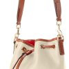 Dooney & Bourke Women's Drawstring in Pebble Grain Leather, Medium Sized Handbag with Closure bourke street bakery surry hills
