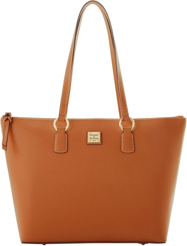 Dooney & Bourke Handbag, Saffiano Wren Zip Top Tote dooney & bourke lucca pebble leather large barlow tote