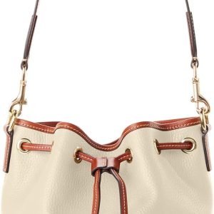 Dooney & Bourke Women's Drawstring in Pebble Grain Leather, Medium Sized Handbag with Closure amp review