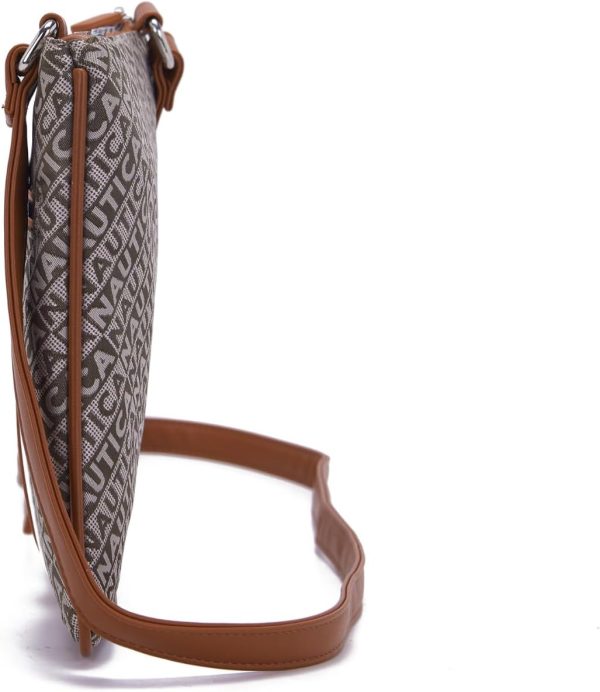 Nautica Lakeside Signature Jaquard North South Crossbody Bag-4