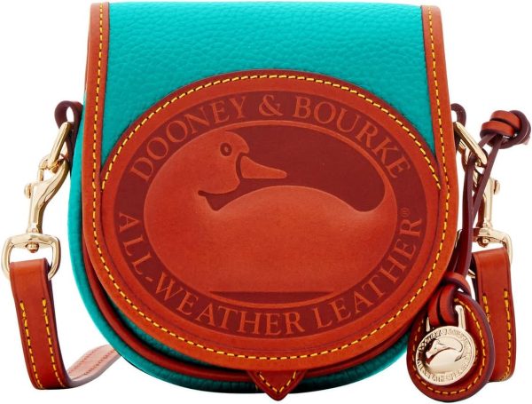 Dooney & Bourke Handbag, All Weather Leather 2 Duck Bag Crossbody - Spearmint ample