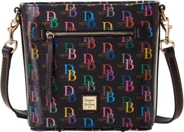 Dooney & Bourke Handbag, Db75 Multi Small Zip Crossbody - Black handbag heaven