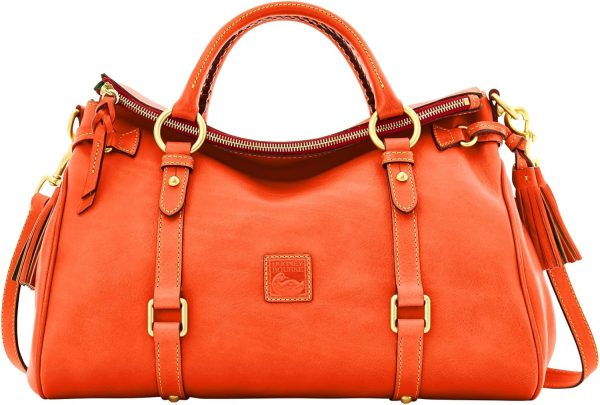 Dooney & Bourke Satchel Bags for Women, Large Florentine Satchel Handbag with Optional Crossbody Bag Strap satchel bag