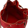 Dooney & Bourke Shoulder Bags, Pebble Grain Drawstring Leather Bucket Bags for Women shoulder