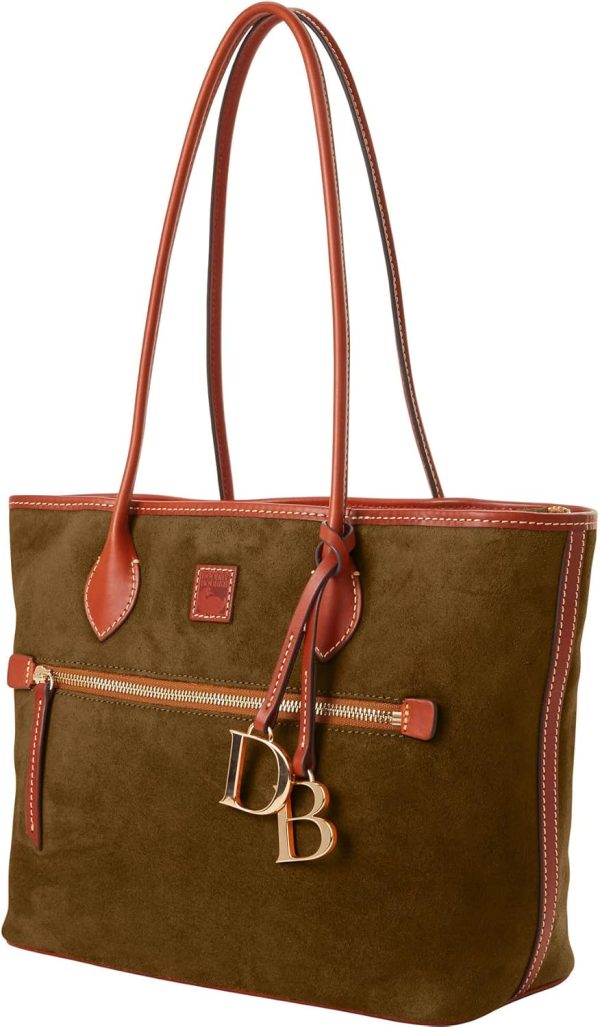 Dooney & Bourke Handbag, Suede Tote - Olive dooney &amp bourke handbag suede tote - olive oil