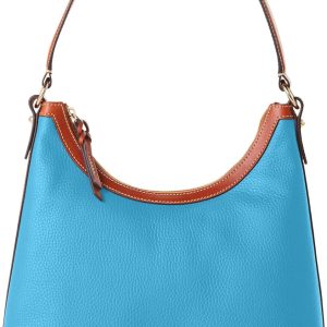 Dooney & Bourke Handbag, Pebble Grain Hobo Shoulder Bag - Sky Blue bourkes hk