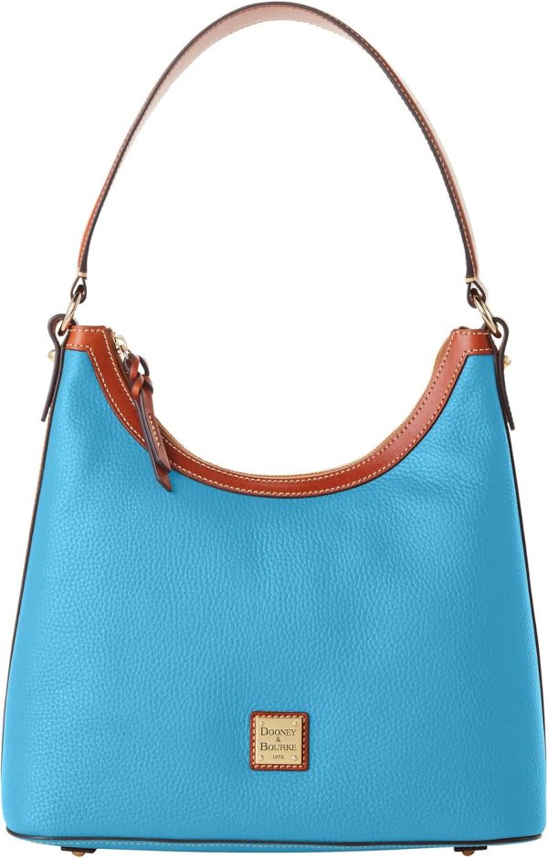 Dooney & Bourke Handbag, Pebble Grain Hobo Shoulder Bag - Sky Blue bourkes hk