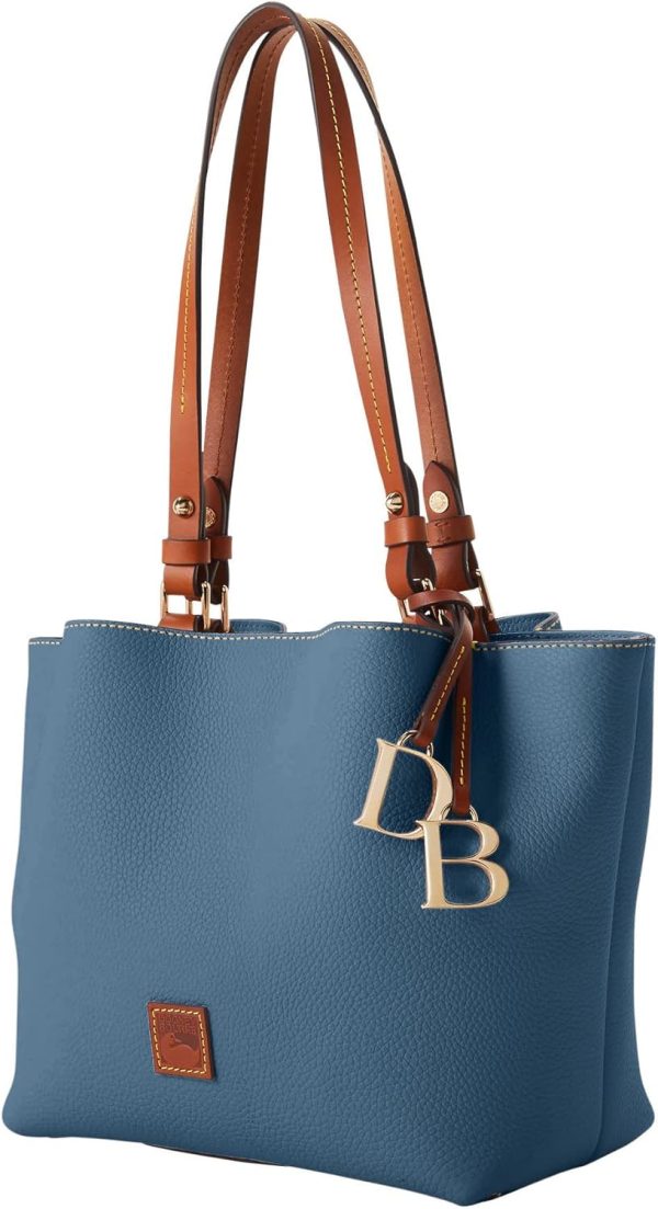 Dooney & Bourke Handbag, Pebble Grain Small Flynn Shoulder Bag - Jeans handbag clinic