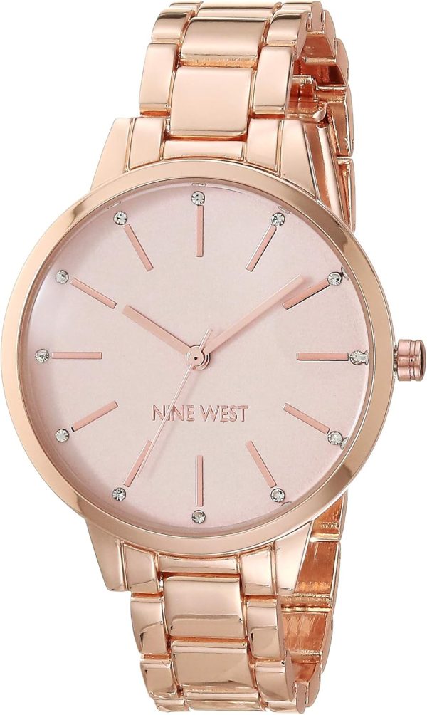 Nine West Women's Crystal Accented Bracelet Watch ninebot scooter