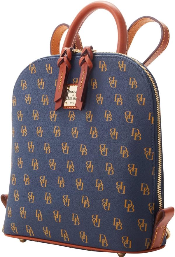 Dooney & Bourke Handbag, Gretta Small Zip Pod Backpack - Navy amplifier