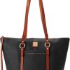 Dooney & Bourke Handbags for Women, Pebble Grain Leather Tote Bag with Zipper & Compartments - Black handbags yupoo