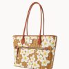Dooney & Bourke Shoulder Tote and Large Zip Around Wristlet Bundle Set shoulder dolly
