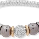 Nine West Women's Fireball Stretch Bracelet Tri Tone ninety