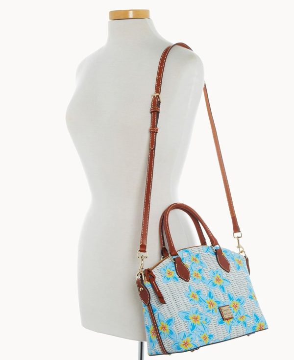 Dooney & Bourke Geena Satchel Shoulder Bag and Large Zip Around Wristlet Bundled Set satchel shoulder bag