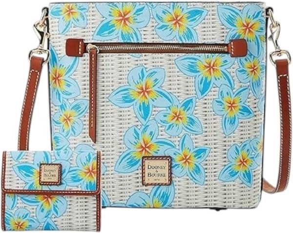 Dooney & Bourke Plumeria Floral Zip Crossbody and Wallet Bundle bourke nsw