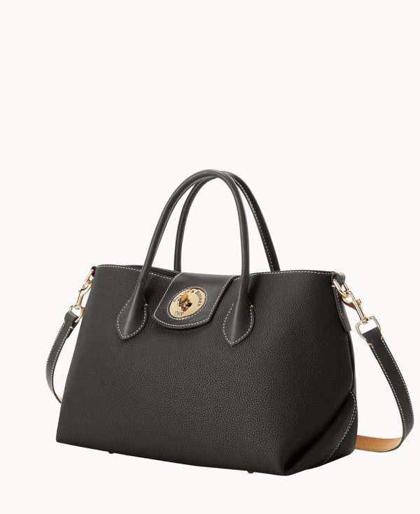 Dooney & Bourke Handbag, Pebble Turnlock Handle Tote 30 | Red dooney & bourke lucca pebble leather large barlow tote