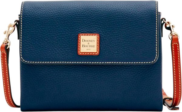 Dooney & Bourke Handbag, Pebble Grain Hunter Crossbody | Midnight Blue amphenol