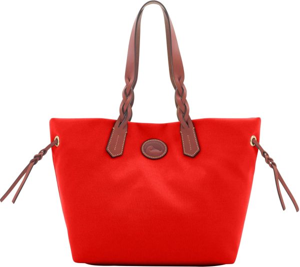 Dooney & Bourke Tote Bags for Women, Nylon Shopper Tote Bag with Long Leather Shoulder Straps bourke tote bags