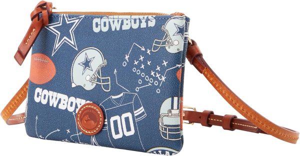 Dooney & Bourke Handbag, NFL Cowboys Top Zip Crossbody | Navy nfl live stream free