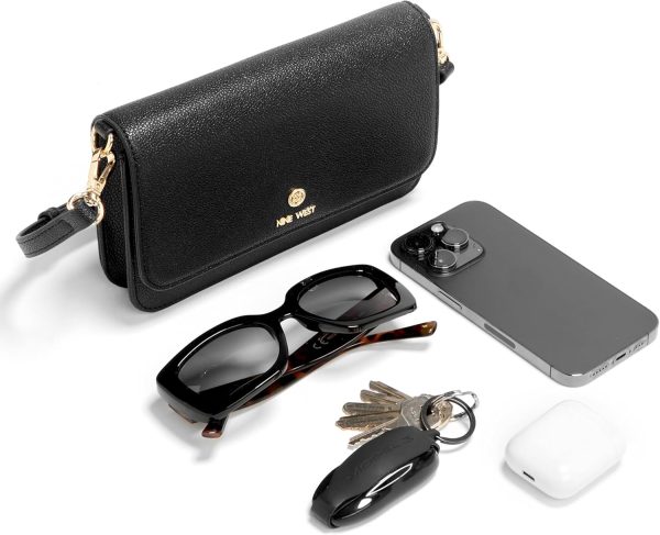 Nine West womens Lockup 9s Phone Wallet Crossbody-4