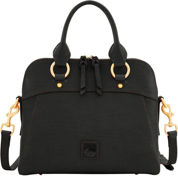 Dooney & Bourke Satchel Handbags for Women, Cameron Florentine Leather Satchel Bag with Optional Crossbody Strap bourke