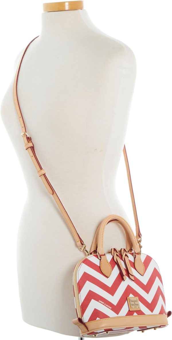Dooney & Bourke Satchel Bags for Women, Chevron Bitsy Bag Satchel Handbag with Crossbody Strap bourke nsw