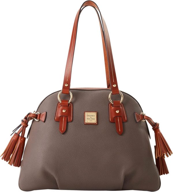 Dooney & Bourke Handbag, Pebble Grain Domed Satchel dooney & bourke lucca pebble leather large barlow tote