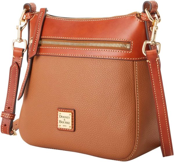 Dooney & Bourke Handbag, Pebble Grain Crossbody 25 - Caramel ampace