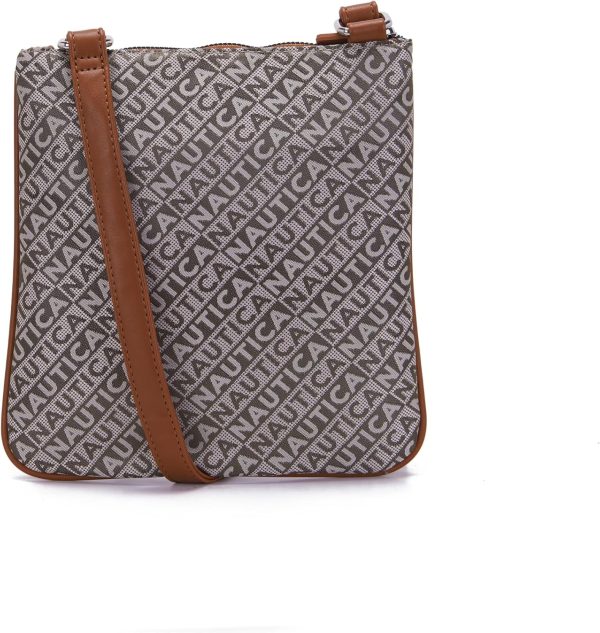Nautica Lakeside Signature Jaquard North South Crossbody Bag-3