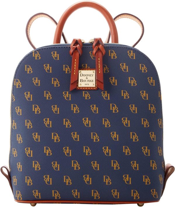 Dooney & Bourke Handbag, Gretta Small Zip Pod Backpack - Navy handbag brands