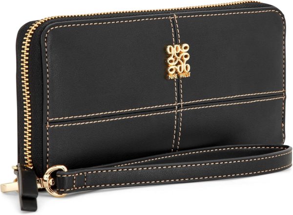 Nine West Paxtin zip around wallet with wristlet-1