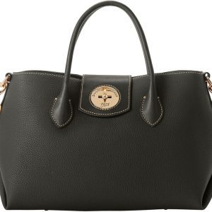 Dooney & Bourke Handbag, Pebble Turnlock Handle Tote 30 | Red handbag clinic