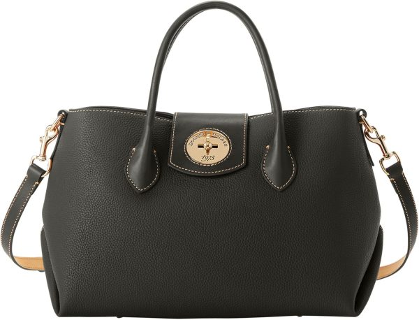 Dooney & Bourke Handbag, Pebble Turnlock Handle Tote 30 | Red handbag clinic