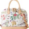 Dooney & Bourke Handbag, Botanical Collection Zip Zip Satchel - White dooney bourke