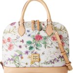 Dooney & Bourke Handbag, Botanical Collection Zip Zip Satchel - White dooney bourke