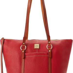 Dooney & Bourke Handbags for Women, Pebble Grain Leather Tote Bag with Zipper Compartments dooney and bourke vs coach