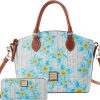 Dooney & Bourke Geena Satchel Shoulder Bag and Large Zip Around Wristlet Bundled Set amp review