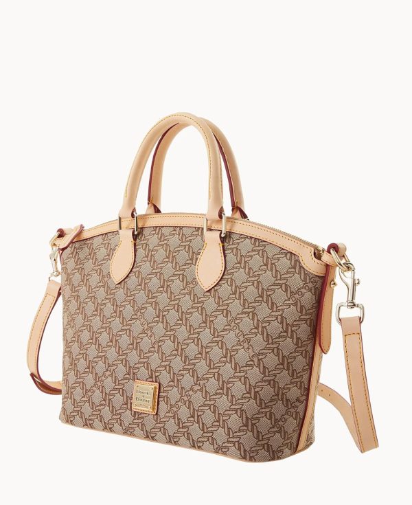 Dooney & Bourke Handbag, Maritime Domed Satchel - Brown dooney &amp bourke handbag maritime domed satchel - brown bag